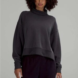 lululemon athletica Charcoal Gray Cowl Neck Sweater
